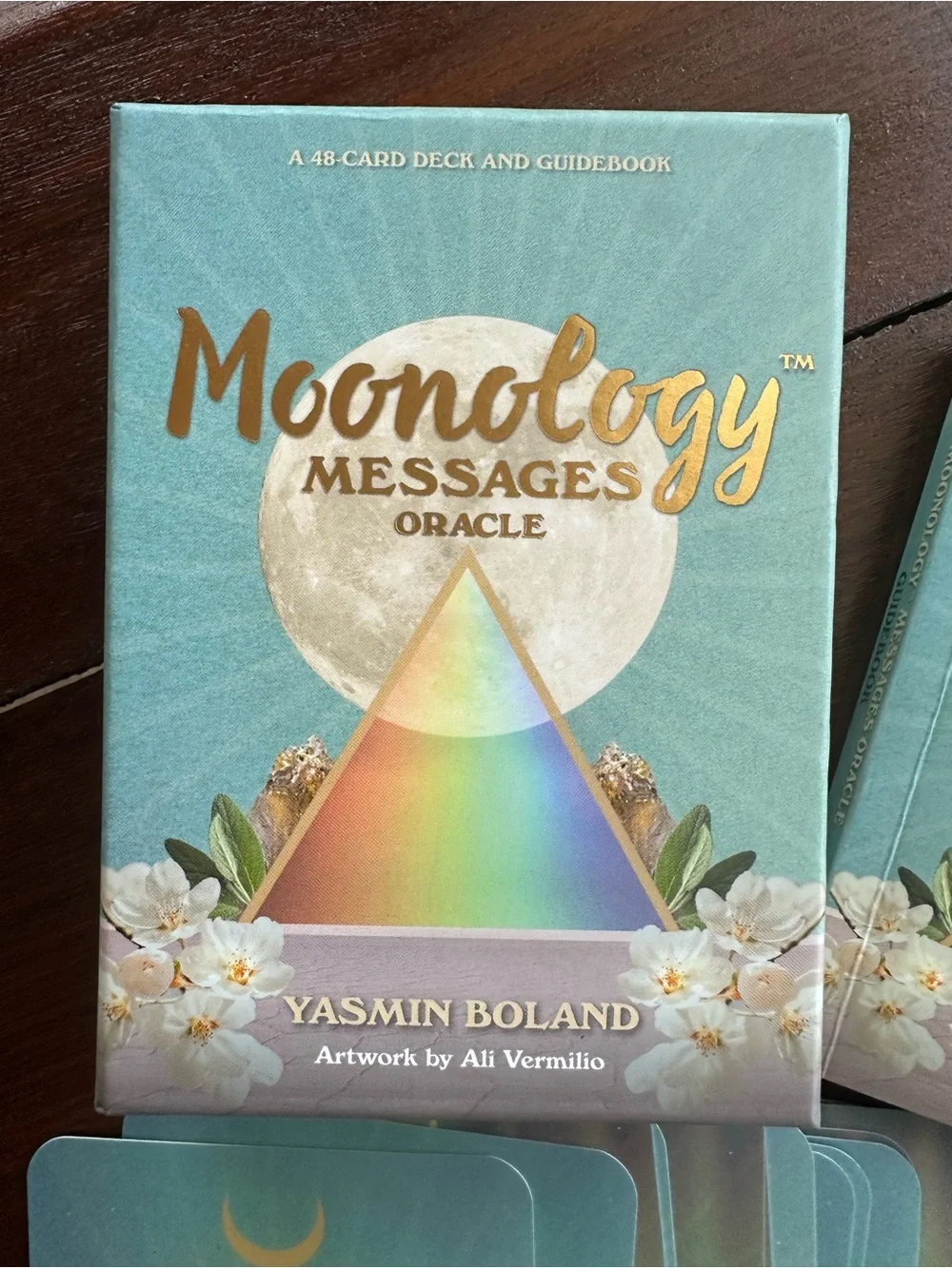 Moonology Messages Oracle Card Deck by Yasmin Boland
